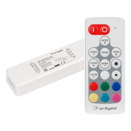 Контроллер ARL-MINI-RGB-3x4A (5-24V, RF ПДУ 18кн) (Arlight, IP20 Пластик, 1 год) в Симферополе фото 2