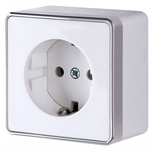 Розетка с заземлением Werkel Gallant (белая) W5071001 в Нижнем Новгороде