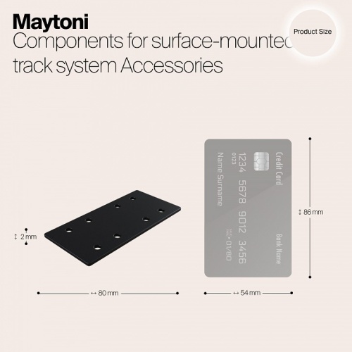 Заглушка для трека Maytoni Accessories for tracks TRA004C-21S в Слободском фото 4