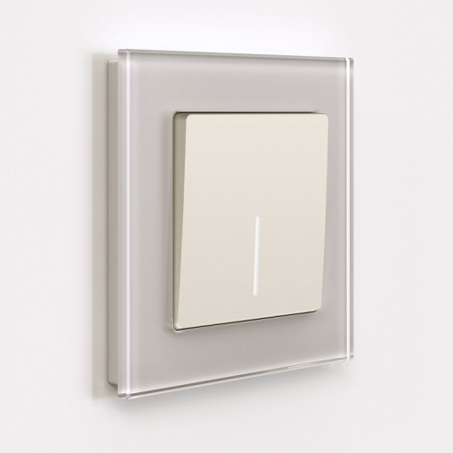 Выключатель одноклавишный с подсветкой без рамки Werkel айвори матовый W1110162 в Нижнем Новгороде фото 5