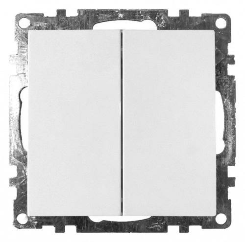 Выключатель двухклавишный без рамки Stekker Катрин 39300 в Нижнем Новгороде