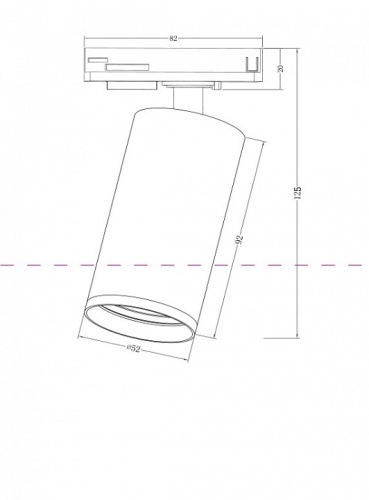 Светильник на штанге Maytoni Focus S TR020-1-GU10-B в Белово фото 4