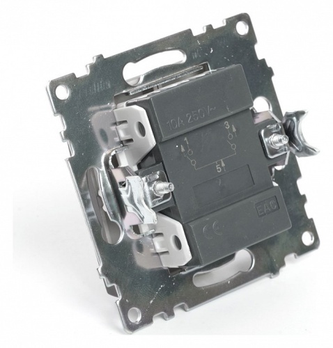 Выключатель двухклавишный без рамки Stekker Катрин 49019 в Нижнем Новгороде фото 4