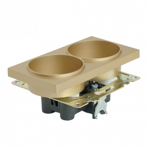 Розетка двойная без заземления и со шторкой, без рамки Stekker Катрин 49225 в Нижнем Новгороде фото 6