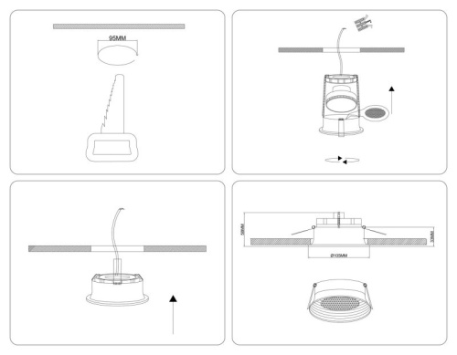 Встраиваемый светильник Ambrella Light TN TN51755 в Нижнем Новгороде фото 2