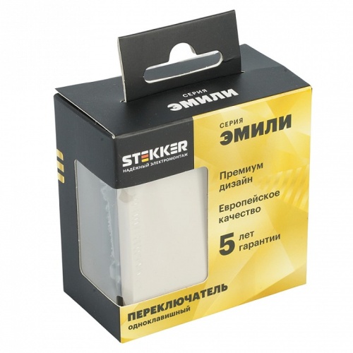Переключатель перекрестный одноклавишный Stekker Эмили 49893 в Нижнем Новгороде фото 5