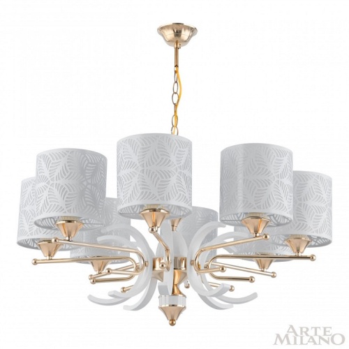 Подвесная люстра Arte Milano Florentia-2097 302097/8 Wh/Gd в Нижнем Новгороде фото 9
