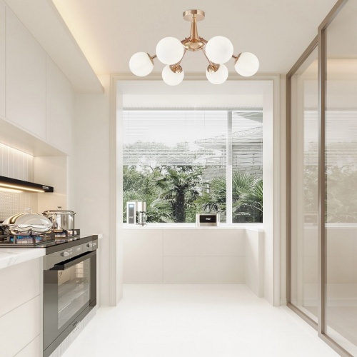 Люстра на штанге Arte Milano Napoli-8654 338654/6 FGD в Нижнем Новгороде фото 2