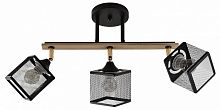 Светильник на штанге 01591-3.3-03B BK+FGD+WOOD в Нижнем Новгороде