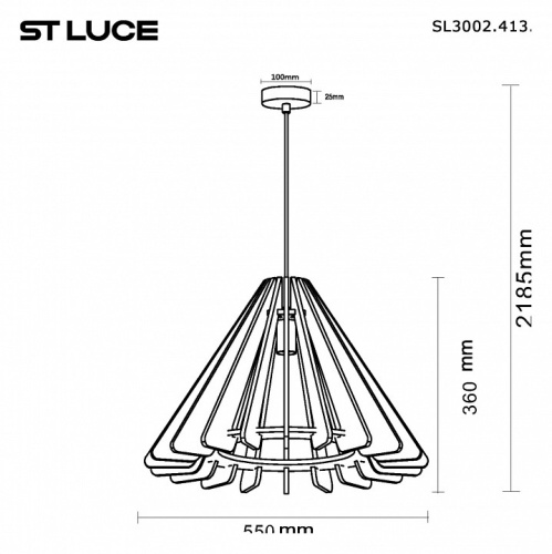 Подвесной светильник ST-Luce Sentito SL3002.413.01 в Звенигороде фото 3