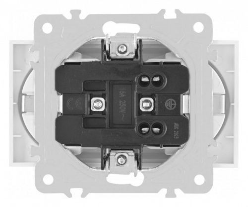 Розетка двойная с заземлением, без рамки Arte Milano am-203 203.40-2.white в Нижнем Новгороде фото 6