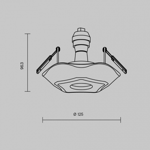 Встраиваемый светильник Maytoni Gyps DL284-1-01-W в Нижнем Новгороде фото 2