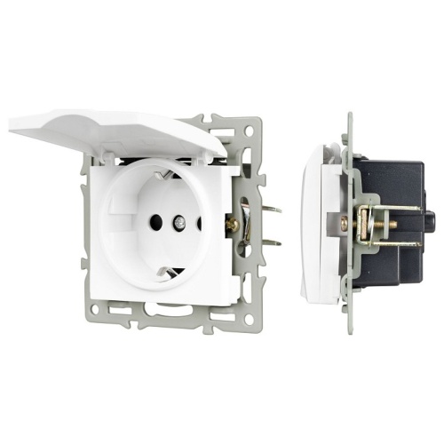 Розетка влагозащищенная с заземлением и со шторкой, без рамки с крышкой Arlight SCT 043745 в Нижнем Новгороде