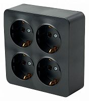 Розетка четверная с заземлением Stekker София 49510 в Нижнем Новгороде