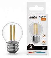 Лампа светодиодная Gauss Filament Elementary E27 10Вт 2700K 52210 в Нижнем Новгороде