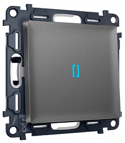 Выключатель самовозвратный одноклавишный с подсветкой, без рамки Ambrella Volt MA MA652060 в Нижнем Новгороде