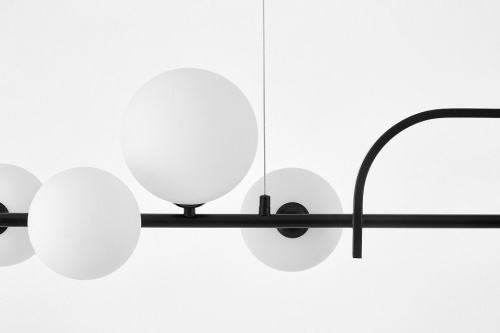 Светильник на штанге LUMINA DECO AMADEO LDP 7036-7 BK+WT в Нижнем Новгороде фото 4