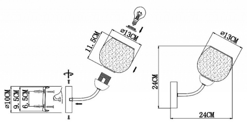 Бра EVOLUCE Tratti SLE1136-301-01 в Белово фото 2