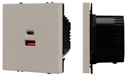Розетка с заземлением и 2хUSB type A и C, без рамки Arlight SCT-NOBE 059446 в Нижнем Новгороде