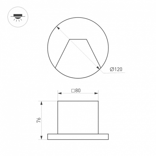 Встраиваемый светильник Arlight LT-TIE 050869 в Нижнем Новгороде фото 2