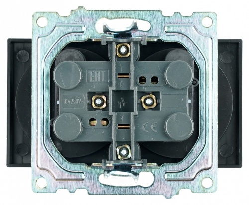 Розетка двойная без заземления и со шторкой, без рамки Stekker Катрин 39611 в Нижнем Новгороде фото 2