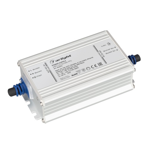 Блок питания ARPJ-LG-561000-PFC (30W, 25-56V, 0.3-1.0A) (Arlight, IP67 Металл, 5 лет) в Зеленогорске фото 4