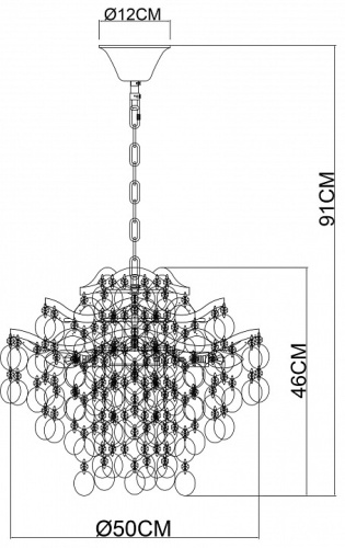 Подвесная люстра Arte Lamp Pipirima A4065SP-6SG в Горбатове фото 3