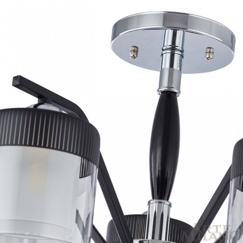 Люстра на штанге Arte Milano Napoli-2646 332646/5 CR+BK в Нижнем Новгороде фото 7