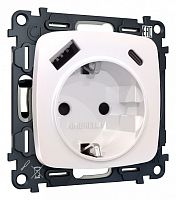 Розетка с заземлением и 2хUSB type A и C, без рамки Ambrella Volt OMEGA MO210010 в Нижнем Новгороде