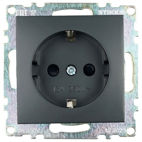 Розетка с заземлением и со шторкой, без рамки Stekker Катрин 39610 в Нижнем Новгороде