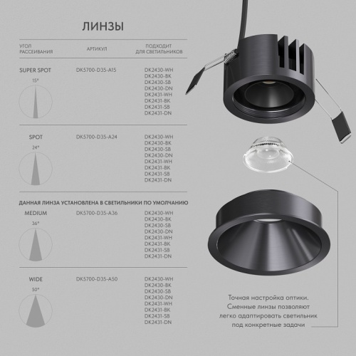 Встраиваемый светильник Denkirs SHINE GLOW DK2431-DN в Нижнем Новгороде фото 7