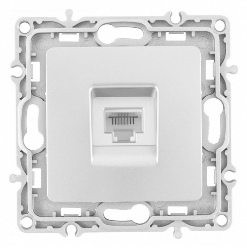 Розетка телефонная RJ-11 без рамки Arte Milano am-217 217.51-1.silver в Нижнем Новгороде