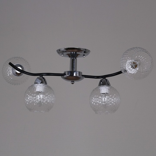 Люстра на штанге 07624-0.3-04 CR+BK в Нижнем Новгороде фото 3