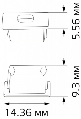 Набор заглушек для профиля с отверстием Gauss  BT481 в Нижнем Новгороде фото 2