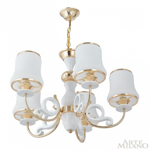 Подвесная люстра Arte Milano Florentia-1097 301097/5 Wh/Gd в Нижнем Новгороде фото 5