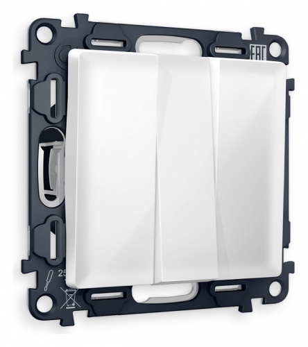 Выключатель трехклавишный без рамки Ambrella Volt ALFA MA105010 в Нижнем Новгороде