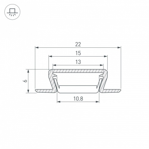 Профиль встраиваемый Arlight MIC 40019 в Нижнем Новгороде фото 2
