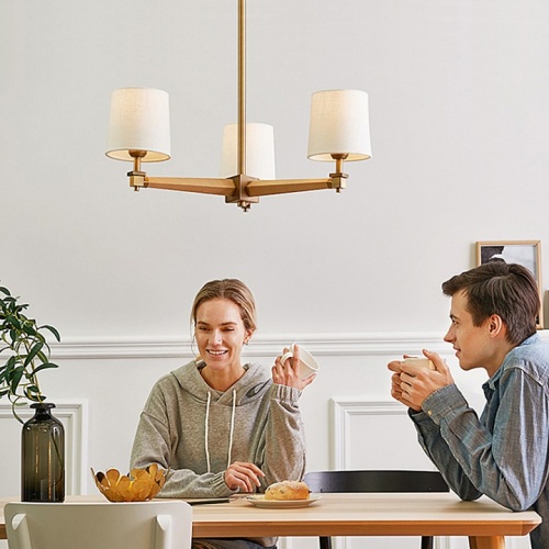 Люстра на штанге Imperiumloft Jorgenson Beige/Dark wood STAVRA01 в Нижнем Новгороде фото 11