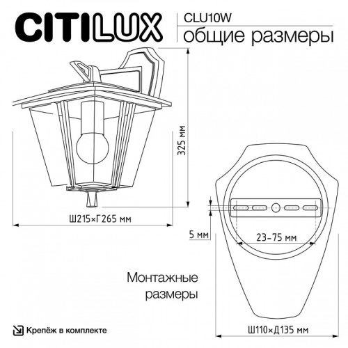 Светильник на штанге Citilux FORTS CLU10W в Нижнем Новгороде фото 9
