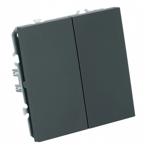 Выключатель двухклавишный без рамки Stekker Эмили 50247 в Нижнем Новгороде фото 2