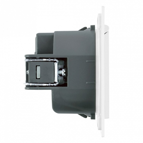 Розетка двойная с заземлением и со шторками, с крышкой Stekker Мия 50441 в Нижнем Новгороде фото 4