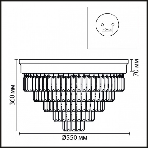 Потолочная люстра Lumion ZAHA 5257/8C в Нижнем Новгороде фото 3