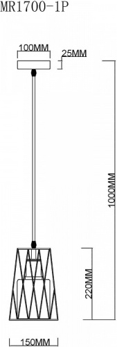 Подвесной светильник MyFar Scrum MR1700-1P в Нижнем Новгороде фото 6
