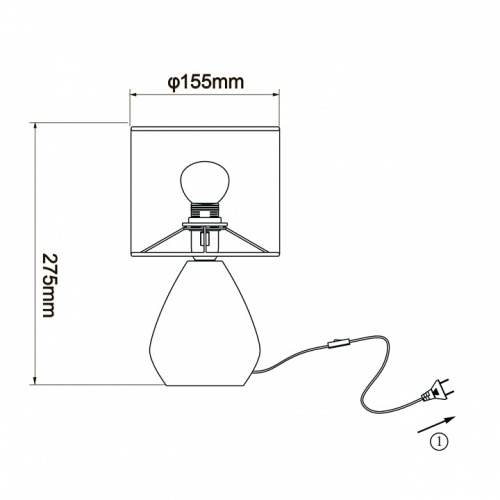 Настольная лампа декоративная Escada  10168/L Grey в Нижнем Новгороде фото 3