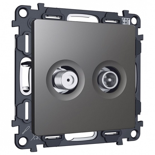 ТВ-розетка и SAT-розетка оконечная без рамки Ambrella Volt ALFA MA663310 в Нижнем Новгороде