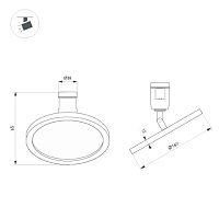 Светильник ART-APRIORI-PLATO-TURN-R160-12W Warm3000 (TN, 120 deg, 48V) (Arlight, IP20 Металл, 3 года) в Тюмени