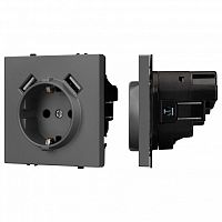 Розетка с заземлением и 2хUSB type A, без рамки Arlight SCT 054291 в Нижнем Новгороде