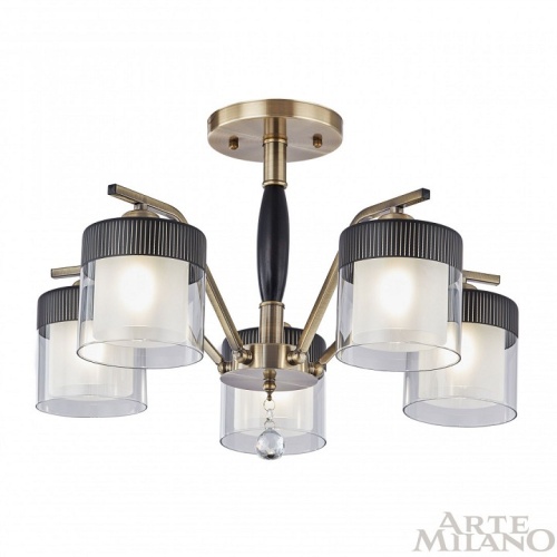 Люстра на штанге Arte Milano Napoli-2646 332646/5 AB+BK в Нижнем Новгороде фото 7