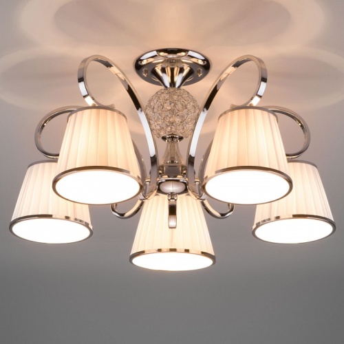 Потолочная люстра Eurosvet Tessa 60088/5 хром в Нижнем Новгороде фото 7