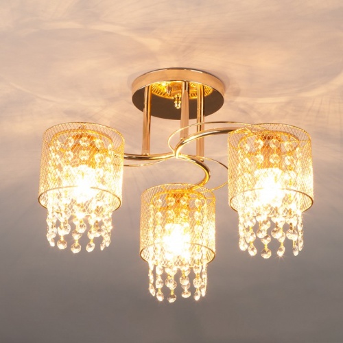 Люстра на штанге Eurosvet Bonnie 30137/3 золото в Нижнем Новгороде фото 4